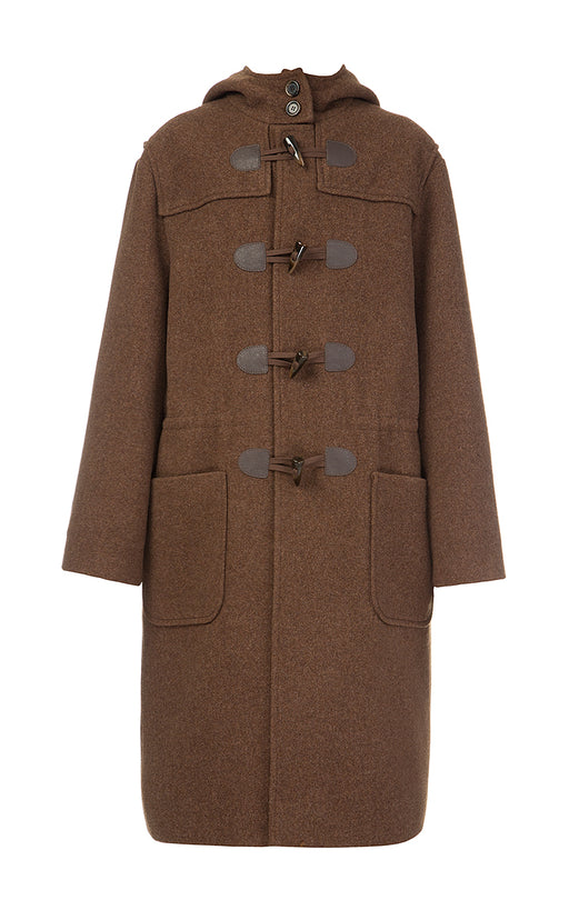 Brown Woolen Duffle Coat