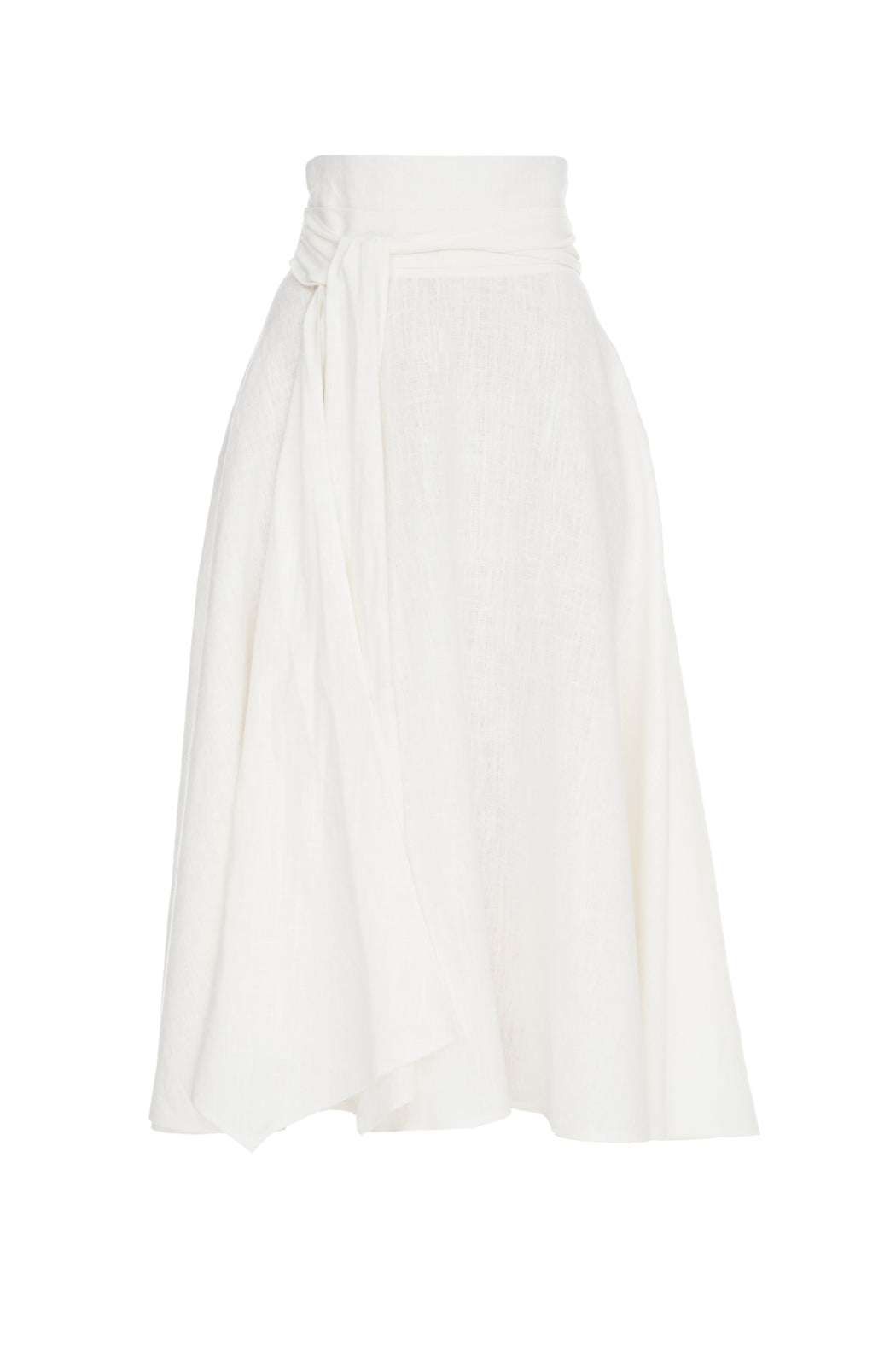High Waisted Linen Skirt