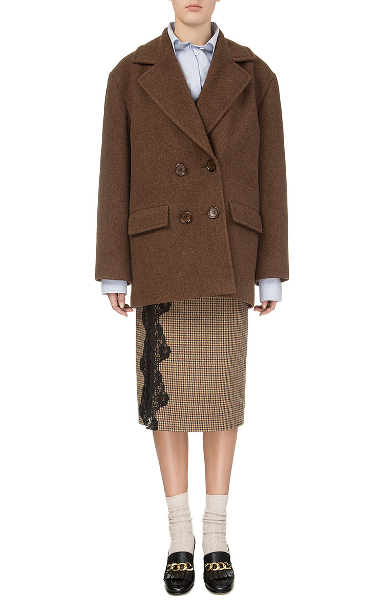 Brown Woolen Overcoat