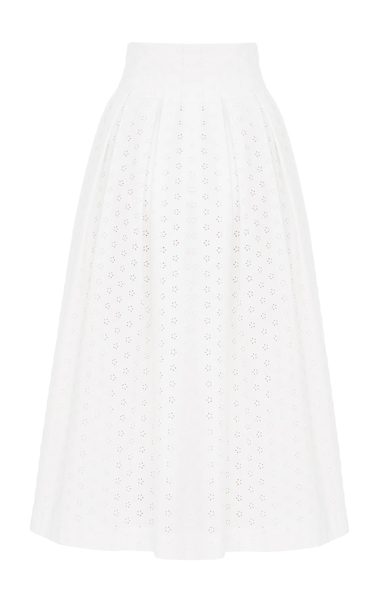 Cotton Skirt with Ruffles